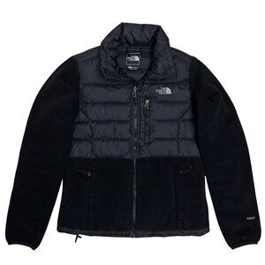 THE NORTH FACE 550 Down Fill Fleece Denali Puffer Hybrid Jacket Womens XS